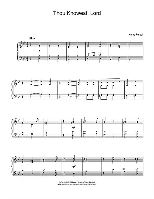 Preview Henry Purcell Thou Knowest, Lord Classical sheet music, notes and chords for Piano, SKU: 32063 sheet music, piano notes, chords, guitar tabs, score, transpose, transcribe, how to play, guide, download, learn, tutorial, progression, song, artist, awards, billboard, mtv, vh1, tour, single, album, release