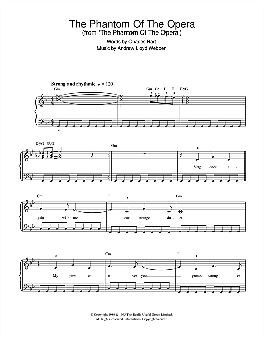 Preview Andrew Lloyd Webber The Phantom Of The Opera Musicals sheet music, notes and chords for Beginner Piano, SKU: 32207 sheet music, piano notes, chords, guitar tabs, score, transpose, transcribe, how to play, guide, download, learn, tutorial, progression, song, artist, awards, billboard, mtv, vh1, tour, single, album, release