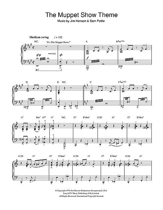 Preview Jim Henson The Muppet Show Theme Children sheet music, notes and chords for Piano, SKU: 32245 sheet music, piano notes, chords, guitar tabs, score, transpose, transcribe, how to play, guide, download, learn, tutorial, progression, song, artist, awards, billboard, mtv, vh1, tour, single, album, release