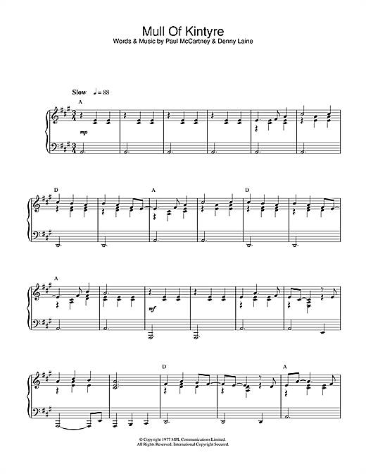 Preview Paul McCartney & Wings Mull Of Kintyre Rock sheet music, notes and chords for Piano, SKU: 32542 sheet music, piano notes, chords, guitar tabs, score, transpose, transcribe, how to play, guide, download, learn, tutorial, progression, song, artist, awards, billboard, mtv, vh1, tour, single, album, release