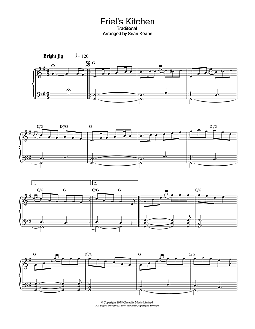 Preview The Chieftains Friel's Kitchen Folk sheet music, notes and chords for Piano, SKU: 32561 sheet music, piano notes, chords, guitar tabs, score, transpose, transcribe, how to play, guide, download, learn, tutorial, progression, song, artist, awards, billboard, mtv, vh1, tour, single, album, release