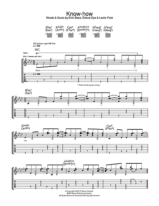 Preview Kings Of Convenience Know-How Rock sheet music, notes and chords for Guitar Tab, SKU: 32663 sheet music, piano notes, chords, guitar tabs, score, transpose, transcribe, how to play, guide, download, learn, tutorial, progression, song, artist, awards, billboard, mtv, vh1, tour, single, album, release