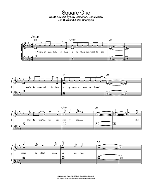 Preview Coldplay Square One Rock sheet music, notes and chords for Easy Piano, SKU: 32723 sheet music, piano notes, chords, guitar tabs, score, transpose, transcribe, how to play, guide, download, learn, tutorial, progression, song, artist, awards, billboard, mtv, vh1, tour, single, album, release