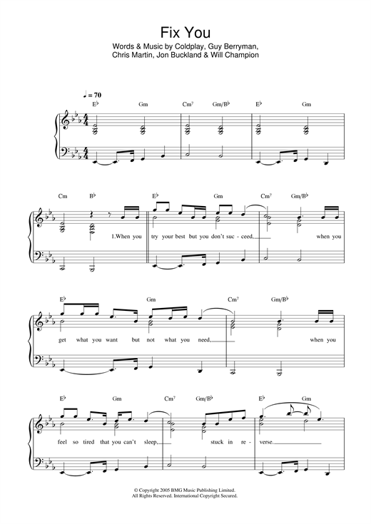 Preview Coldplay Fix You Rock sheet music, notes and chords for Easy Piano, SKU: 32726 sheet music, piano notes, chords, guitar tabs, score, transpose, transcribe, how to play, guide, download, learn, tutorial, progression, song, artist, awards, billboard, mtv, vh1, tour, single, album, release