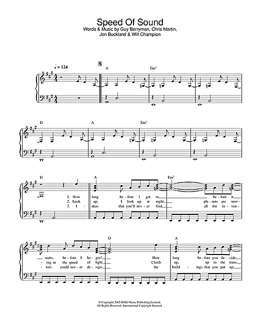 Preview Coldplay Speed Of Sound Rock sheet music, notes and chords for Easy Piano, SKU: 32729 sheet music, piano notes, chords, guitar tabs, score, transpose, transcribe, how to play, guide, download, learn, tutorial, progression, song, artist, awards, billboard, mtv, vh1, tour, single, album, release