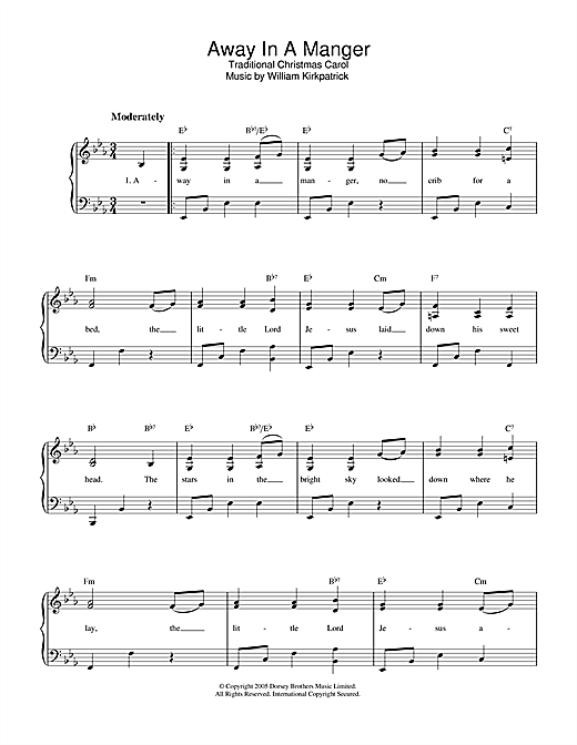 Preview Christmas Carol Away In A Manger Christmas sheet music, notes and chords for Piano & Vocal, SKU: 32811 sheet music, piano notes, chords, guitar tabs, score, transpose, transcribe, how to play, guide, download, learn, tutorial, progression, song, artist, awards, billboard, mtv, vh1, tour, single, album, release