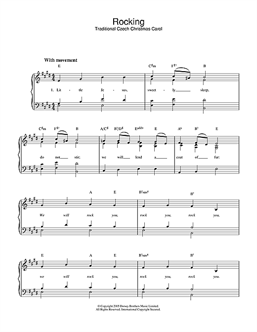 Preview Christmas Carol Little Jesus (Rocking Carol) Christmas sheet music, notes and chords for Piano & Vocal, SKU: 32815 sheet music, piano notes, chords, guitar tabs, score, transpose, transcribe, how to play, guide, download, learn, tutorial, progression, song, artist, awards, billboard, mtv, vh1, tour, single, album, release