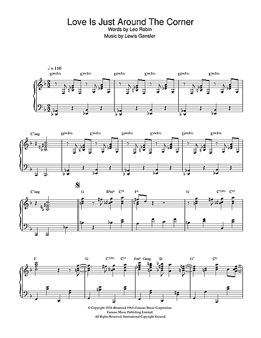 Preview Earl Hines Love Is Just Around The Corner Jazz sheet music, notes and chords for Piano, SKU: 32924 sheet music, piano notes, chords, guitar tabs, score, transpose, transcribe, how to play, guide, download, learn, tutorial, progression, song, artist, awards, billboard, mtv, vh1, tour, single, album, release