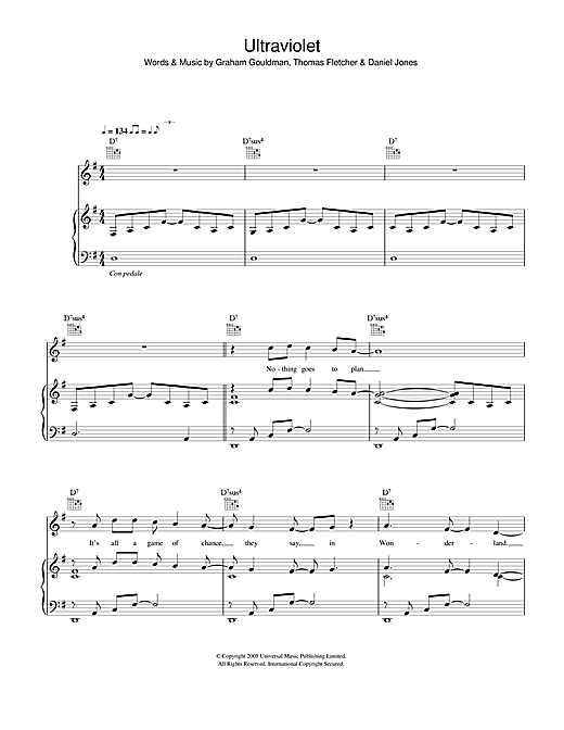 Preview McFly Ultraviolet Pop sheet music, notes and chords for Piano, Vocal & Guitar (Right-Hand Melody), SKU: 33003 sheet music, piano notes, chords, guitar tabs, score, transpose, transcribe, how to play, guide, download, learn, tutorial, progression, song, artist, awards, billboard, mtv, vh1, tour, single, album, release