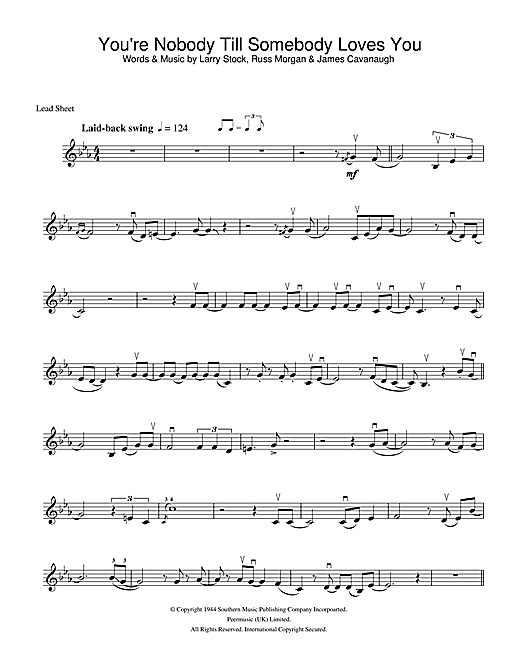Preview Frank Sinatra You're Nobody Till Somebody Loves You Jazz sheet music, notes and chords for Violin, SKU: 33060 sheet music, piano notes, chords, guitar tabs, score, transpose, transcribe, how to play, guide, download, learn, tutorial, progression, song, artist, awards, billboard, mtv, vh1, tour, single, album, release