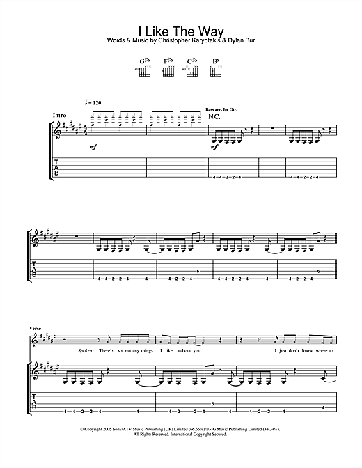Preview The Bodyrockers I Like The Way Rock sheet music, notes and chords for Guitar Tab, SKU: 33241 sheet music, piano notes, chords, guitar tabs, score, transpose, transcribe, how to play, guide, download, learn, tutorial, progression, song, artist, awards, billboard, mtv, vh1, tour, single, album, release