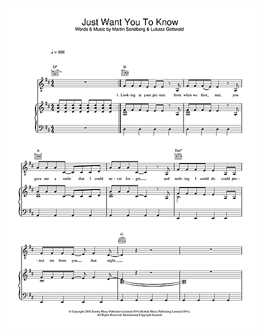 Preview Backstreet Boys Just Want You To Know Pop sheet music, notes and chords for Piano, Vocal & Guitar (Right-Hand Melody), SKU: 33280 sheet music, piano notes, chords, guitar tabs, score, transpose, transcribe, how to play, guide, download, learn, tutorial, progression, song, artist, awards, billboard, mtv, vh1, tour, single, album, release