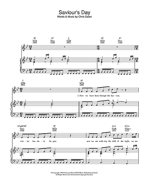 Preview Cliff Richard Saviour's Day Pop sheet music, notes and chords for Piano, Vocal & Guitar (Right-Hand Melody), SKU: 33659 sheet music, piano notes, chords, guitar tabs, score, transpose, transcribe, how to play, guide, download, learn, tutorial, progression, song, artist, awards, billboard, mtv, vh1, tour, single, album, release