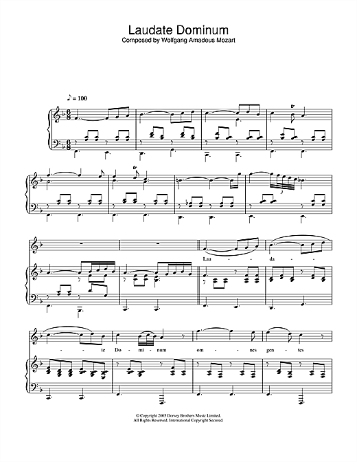 Preview Hayley Westenra Laudate Dominum (from Solemn Vespers) Classical sheet music, notes and chords for Piano, Vocal & Guitar, SKU: 34092 sheet music, piano notes, chords, guitar tabs, score, transpose, transcribe, how to play, guide, download, learn, tutorial, progression, song, artist, awards, billboard, mtv, vh1, tour, single, album, release