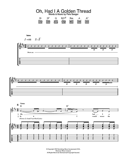 Preview Eva Cassidy Oh, Had I A Golden Thread Jazz sheet music, notes and chords for Guitar Tab, SKU: 34204 sheet music, piano notes, chords, guitar tabs, score, transpose, transcribe, how to play, guide, download, learn, tutorial, progression, song, artist, awards, billboard, mtv, vh1, tour, single, album, release