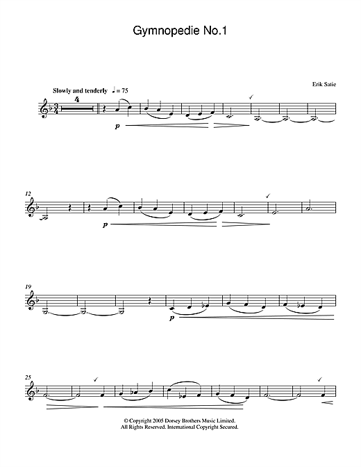 Preview Erik Satie Gymnopedie No. 1 Classical sheet music, notes and chords for Clarinet, SKU: 36125 sheet music, piano notes, chords, guitar tabs, score, transpose, transcribe, how to play, guide, download, learn, tutorial, progression, song, artist, awards, billboard, mtv, vh1, tour, single, album, release