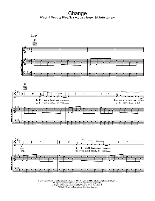 Preview Sugababes Change Pop sheet music, notes and chords for Piano, Vocal & Guitar, SKU: 39835 sheet music, piano notes, chords, guitar tabs, score, transpose, transcribe, how to play, guide, download, learn, tutorial, progression, song, artist, awards, billboard, mtv, vh1, tour, single, album, release