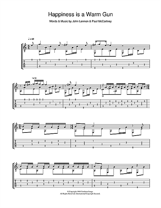 Preview The Beatles Happiness Is A Warm Gun Rock sheet music, notes and chords for Guitar Tab, SKU: 39848 sheet music, piano notes, chords, guitar tabs, score, transpose, transcribe, how to play, guide, download, learn, tutorial, progression, song, artist, awards, billboard, mtv, vh1, tour, single, album, release