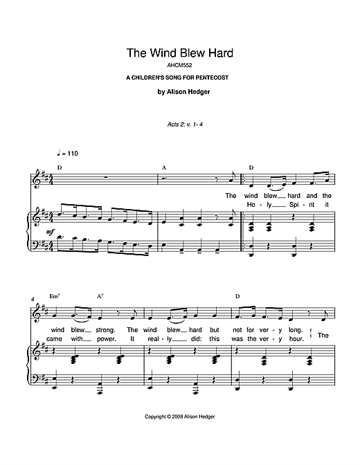 Preview Alison Hedger The Wind Blew Hard Children sheet music, notes and chords for Piano, Vocal & Guitar, SKU: 39964 sheet music, piano notes, chords, guitar tabs, score, transpose, transcribe, how to play, guide, download, learn, tutorial, progression, song, artist, awards, billboard, mtv, vh1, tour, single, album, release