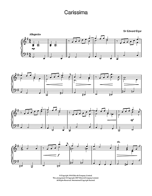 Preview Edward Elgar Carissima Classical sheet music, notes and chords for Easy Piano, SKU: 40026 sheet music, piano notes, chords, guitar tabs, score, transpose, transcribe, how to play, guide, download, learn, tutorial, progression, song, artist, awards, billboard, mtv, vh1, tour, single, album, release
