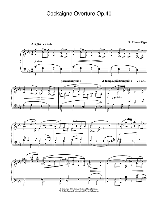 Preview Edward Elgar Cockaigne Overture Op.40 Classical sheet music, notes and chords for Piano, SKU: 40079 sheet music, piano notes, chords, guitar tabs, score, transpose, transcribe, how to play, guide, download, learn, tutorial, progression, song, artist, awards, billboard, mtv, vh1, tour, single, album, release