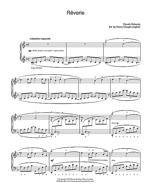 Preview Claude Debussy Reverie Classical sheet music, notes and chords for Piano, SKU: 40109 sheet music, piano notes, chords, guitar tabs, score, transpose, transcribe, how to play, guide, download, learn, tutorial, progression, song, artist, awards, billboard, mtv, vh1, tour, single, album, release