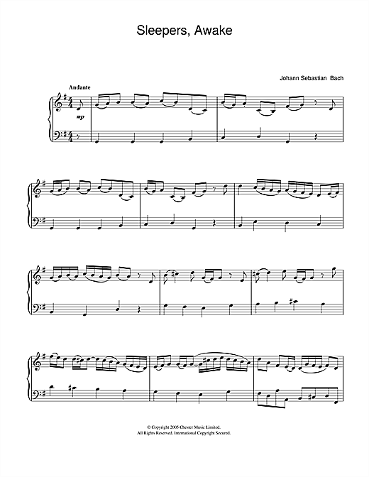 Preview Johann Sebastian Bach Sleepers, Awake (Wachet Auf) Classical sheet music, notes and chords for Easy Piano, SKU: 40110 sheet music, piano notes, chords, guitar tabs, score, transpose, transcribe, how to play, guide, download, learn, tutorial, progression, song, artist, awards, billboard, mtv, vh1, tour, single, album, release