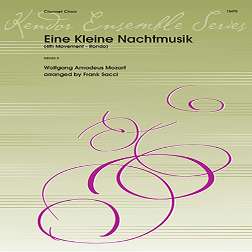 Wolfgang Mozart Wolfgang Mozart, Eine Kleine Nachtmusik/Rondo (Mvt. 4) (arr. Frank Sacci) - Full Score, Woodwind Ensemble