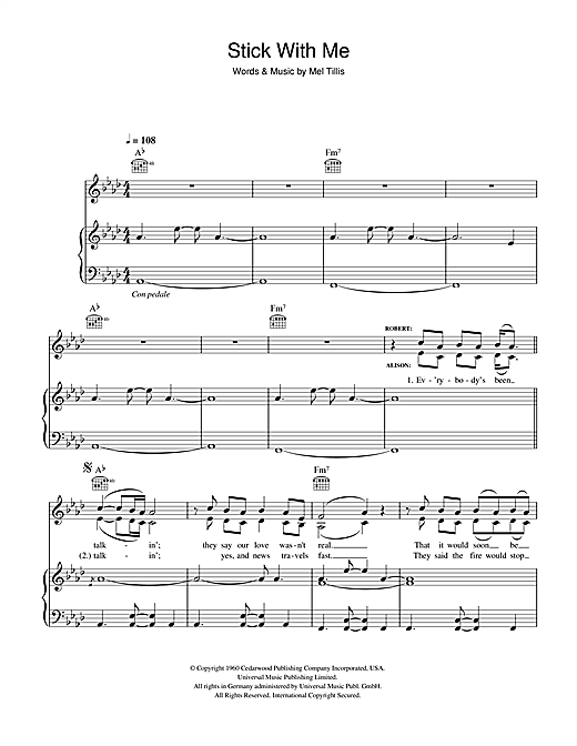 Preview Robert Plant and Alison Krauss Stick With Me Baby Country sheet music, notes and chords for Piano, Vocal & Guitar, SKU: 40669 sheet music, piano notes, chords, guitar tabs, score, transpose, transcribe, how to play, guide, download, learn, tutorial, progression, song, artist, awards, billboard, mtv, vh1, tour, single, album, release