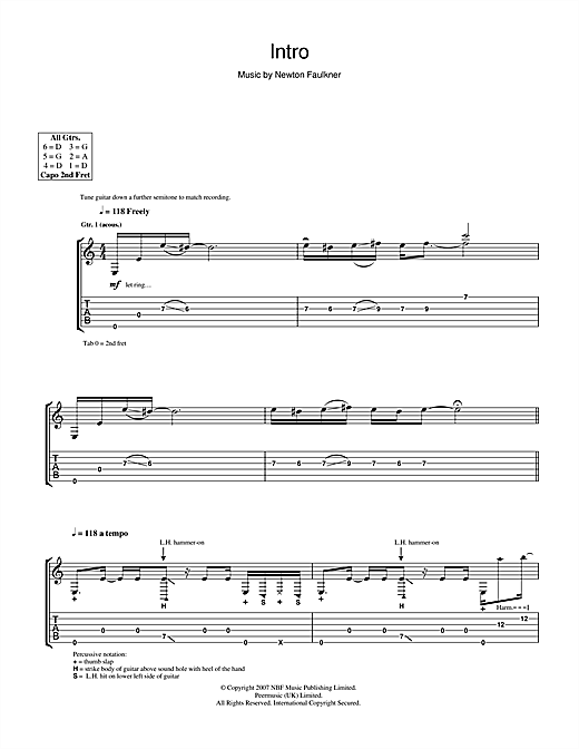 Preview Newton Faulkner Intro Pop sheet music, notes and chords for Guitar Tab, SKU: 40702 sheet music, piano notes, chords, guitar tabs, score, transpose, transcribe, how to play, guide, download, learn, tutorial, progression, song, artist, awards, billboard, mtv, vh1, tour, single, album, release