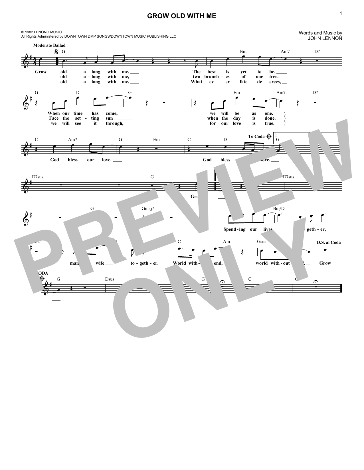 Preview Mary Chapin Carpenter Grow Old With Me Wedding sheet music, notes and chords for Lead Sheet / Fake Book, SKU: 408616 sheet music, piano notes, chords, guitar tabs, score, transpose, transcribe, how to play, guide, download, learn, tutorial, progression, song, artist, awards, billboard, mtv, vh1, tour, single, album, release