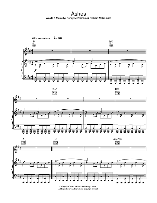 Preview Embrace Ashes Rock sheet music, notes and chords for Piano, Vocal & Guitar, SKU: 40928 sheet music, piano notes, chords, guitar tabs, score, transpose, transcribe, how to play, guide, download, learn, tutorial, progression, song, artist, awards, billboard, mtv, vh1, tour, single, album, release