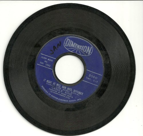 Carole King Carole King, It Might As Well Rain Until September, Piano, Vocal & Guitar (Right-Hand Melody)