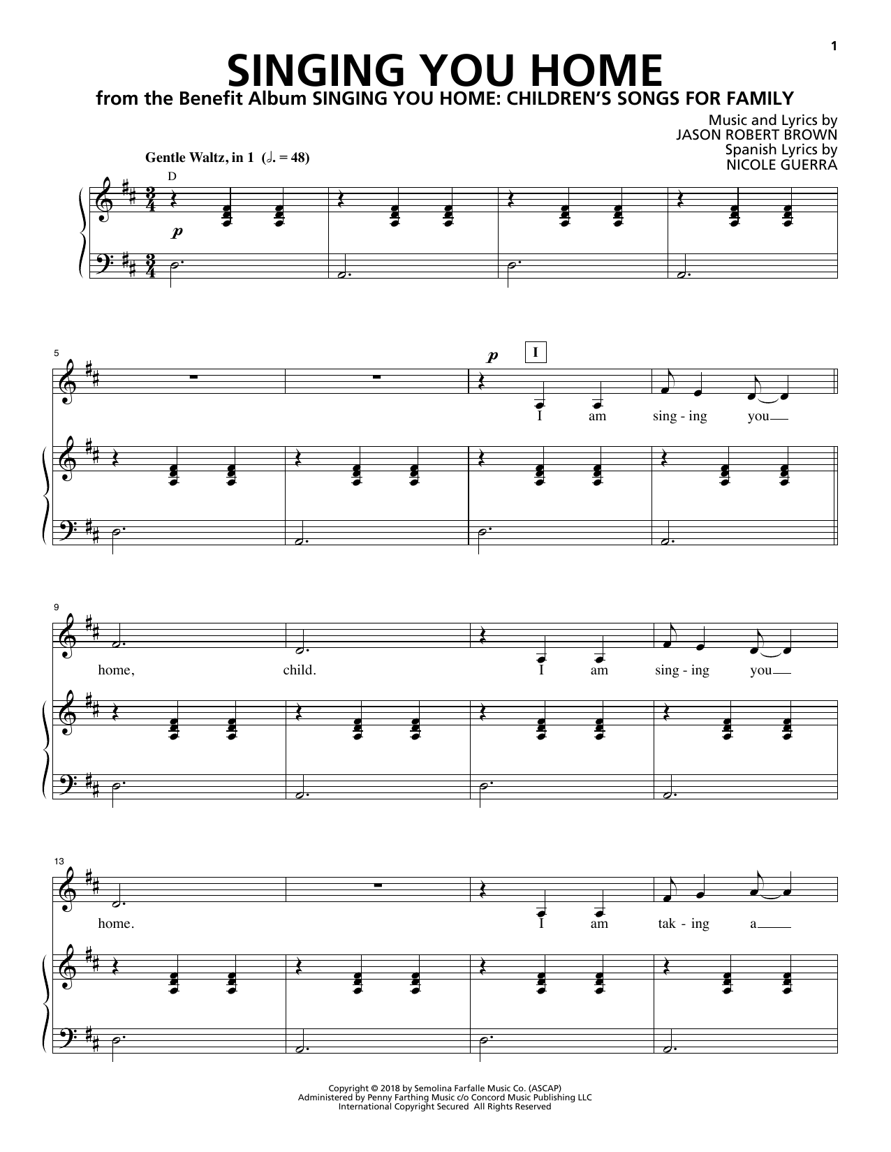 Preview Nicole Guerra & Jason Robert Brown Singing You Home Children sheet music, notes and chords for Piano & Vocal, SKU: 413928 sheet music, piano notes, chords, guitar tabs, score, transpose, transcribe, how to play, guide, download, learn, tutorial, progression, song, artist, awards, billboard, mtv, vh1, tour, single, album, release