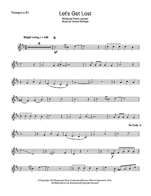 Preview Chet Baker Let's Get Lost Jazz sheet music, notes and chords for Trumpet, SKU: 47008 sheet music, piano notes, chords, guitar tabs, score, transpose, transcribe, how to play, guide, download, learn, tutorial, progression, song, artist, awards, billboard, mtv, vh1, tour, single, album, release