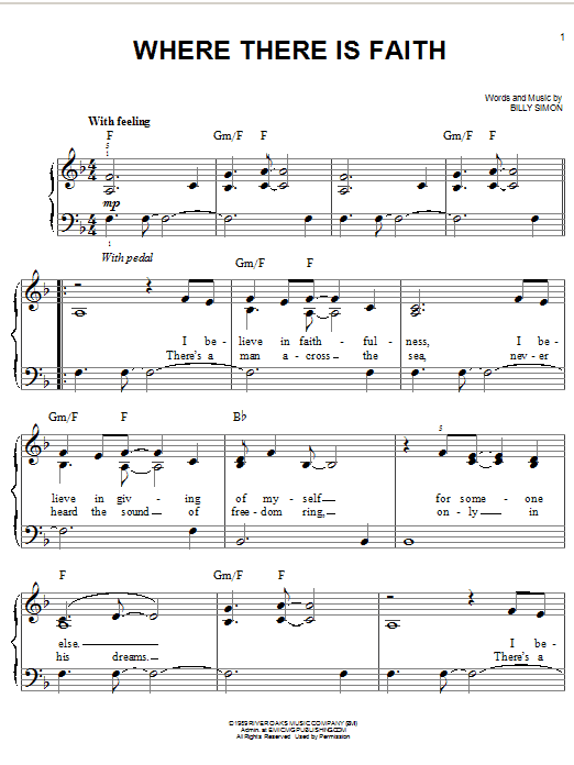 4Him Where There Is Faith sheet music notes and chords. Download Printable PDF.