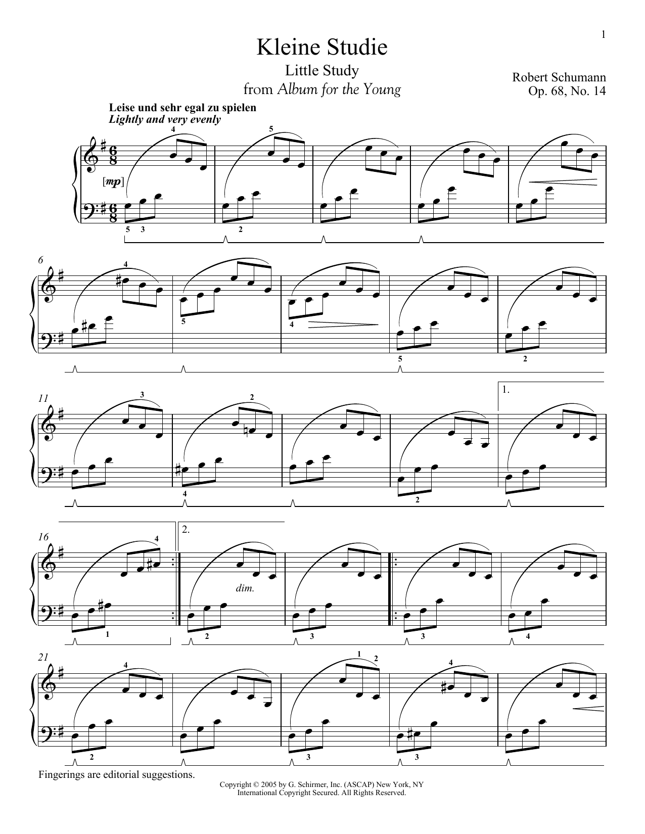 Preview Robert Schumann Little Study, Op. 68, No. 14 (Kleine Studie) Classical sheet music, notes and chords for Piano, SKU: 53021 sheet music, piano notes, chords, guitar tabs, score, transpose, transcribe, how to play, guide, download, learn, tutorial, progression, song, artist, awards, billboard, mtv, vh1, tour, single, album, release
