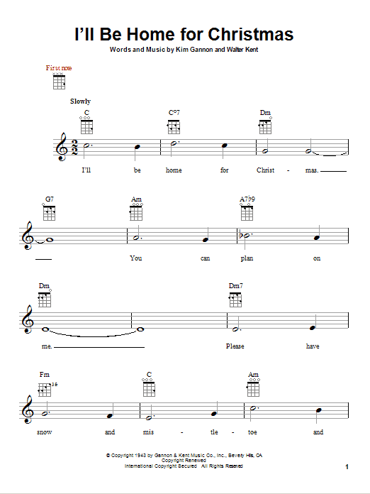 Preview Bing Crosby I'll Be Home For Christmas Pop sheet music, notes and chords for Ukulele, SKU: 80975 sheet music, piano notes, chords, guitar tabs, score, transpose, transcribe, how to play, guide, download, learn, tutorial, progression, song, artist, awards, billboard, mtv, vh1, tour, single, album, release