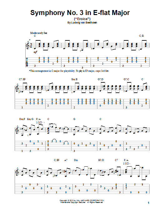 Preview Ludwig van Beethoven Symphony No. 3 In E-Flat Major ( sheet music, piano notes, chords, guitar tabs, score, transpose, transcribe, how to play, guide, download, learn, tutorial, progression, song, artist, awards, billboard, mtv, vh1, tour, single, album, release