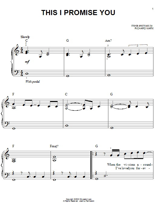 'N Sync This I Promise You sheet music notes and chords. Download Printable PDF.