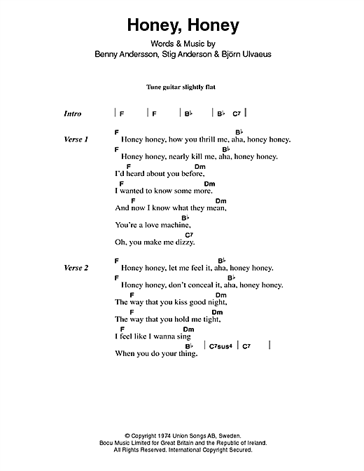 Abba Honey Honey Sheet Music Pdf Notes Chords Musical Show Score Trumpet Solo Download Printable Sku