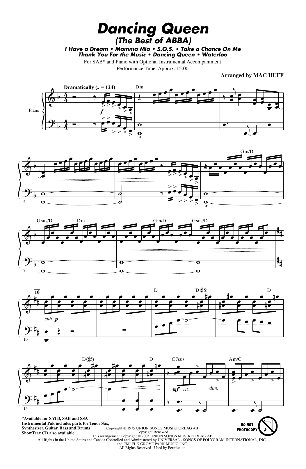 Abba Mamma Mia Highlights From The Movie Soundtrack Arr Mac Huff Sheet Music Pdf Notes Chords Film Tv Score Satb Choir Download Printable Sku 418980 See realtime chords on guitar, piano and ukulele as you are listening the song. abba mamma mia highlights from the movie soundtrack arr mac huff sheet music notes chords download printable satb choir pdf score sku