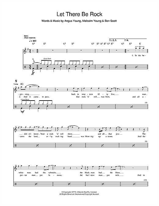 AC/DC "Let There Rock" Music PDF Notes, Chords | Rock Score Tab Download Printable. SKU:
