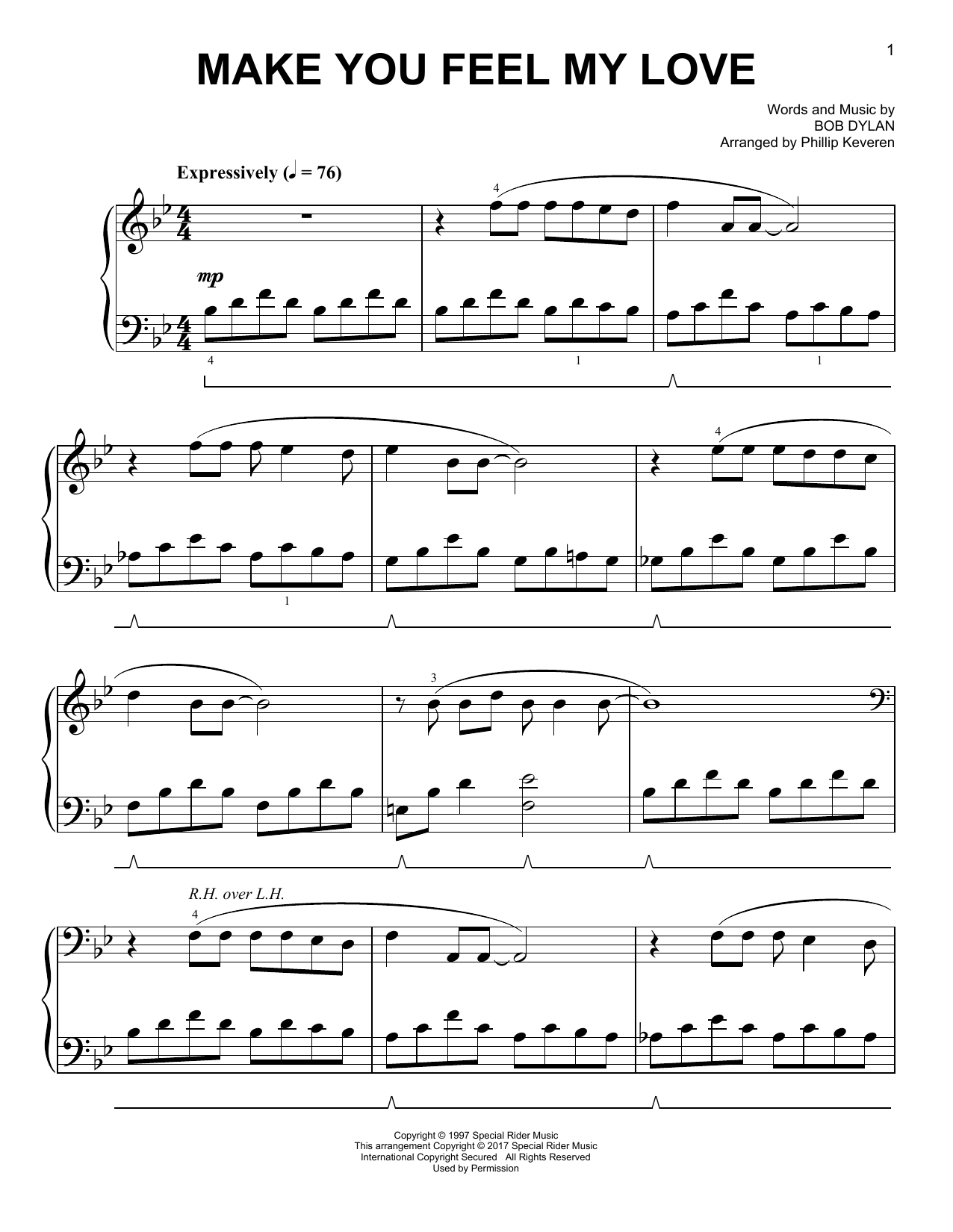 Adele Make You Feel My Love Classical Version Arr Phillip Keveren Sheet Music Pdf Notes Chords Pop Score Easy Piano Download Printable Sku 178375