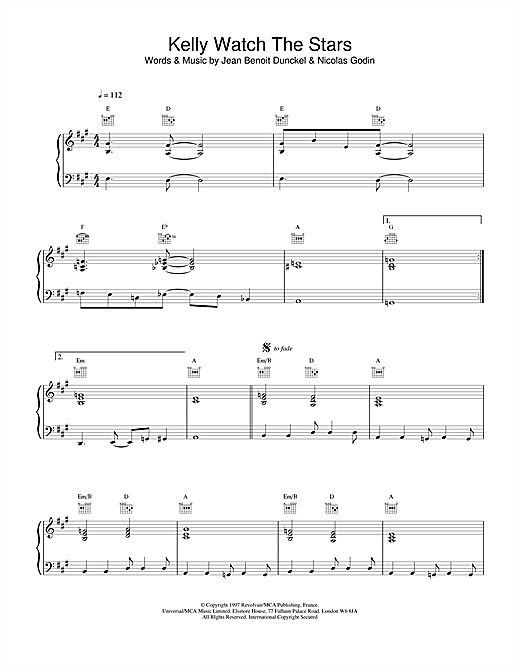 Air Kelly Watch The Stars sheet music notes and chords. Download Printable PDF.