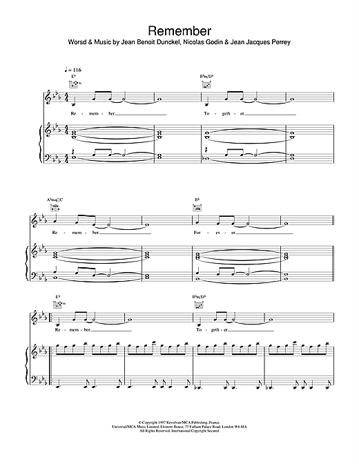 Learn to play Air Remember sheet music for Piano, Vocal & Guitar in minutes. Price: 7.8900$ Air Remember sheet music notes and chords. Download Printable PDF.