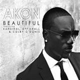 Download or print Akon Beautiful (feat. Colby O'Donis & Kardinal Offishall) Sheet Music Printable PDF 10-page score for Pop / arranged Piano, Vocal & Guitar Chords (Right-Hand Melody) SKU: 69382