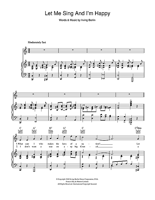 Al Jolson Let Me Sing And I M Happy Sheet Music Pdf Notes