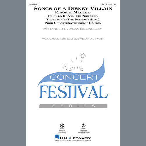 Alan Billingsley Songs Of A Disney Villain (Choral Medley) Profile Image