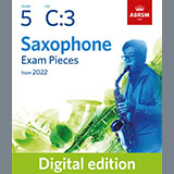 Download or print Alan Bullard Festival Sax (from Sixty for Sax) (Grade 5 List C3 from the ABRSM Saxophone syllabus from 2022) Sheet Music Printable PDF 1-page score for Classical / arranged Alto Sax Solo SKU: 494067